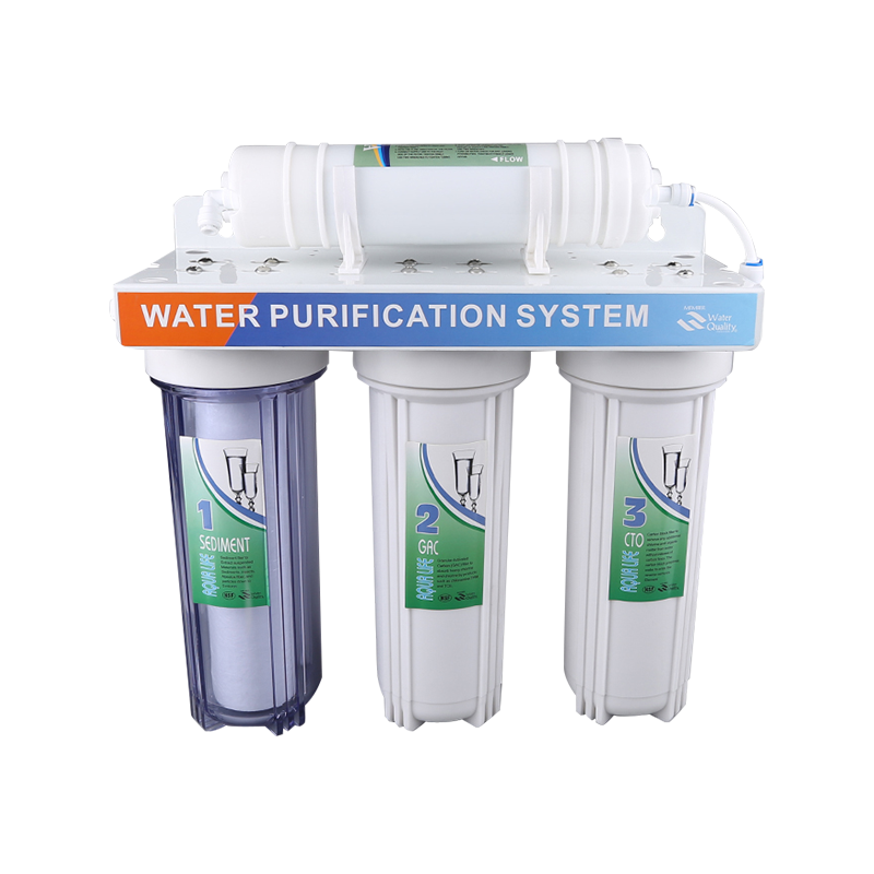 RH-JL4 Filtro de agua de cuatro etapas PET con cartucho