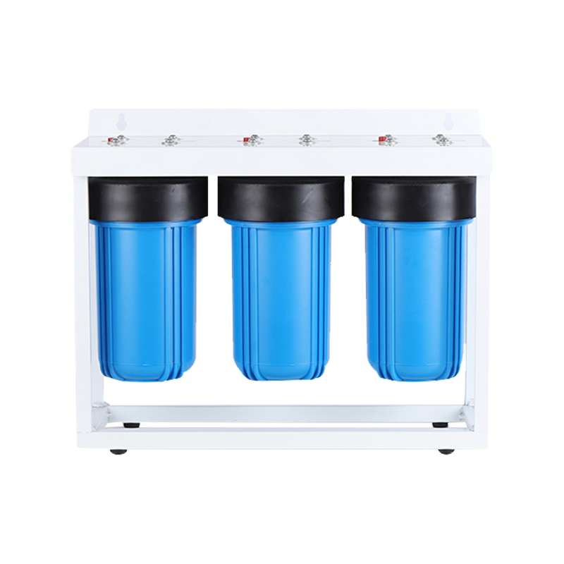 RH-JBT2 JUMBO Filtro de agua de tres etapas de 10' con soporte